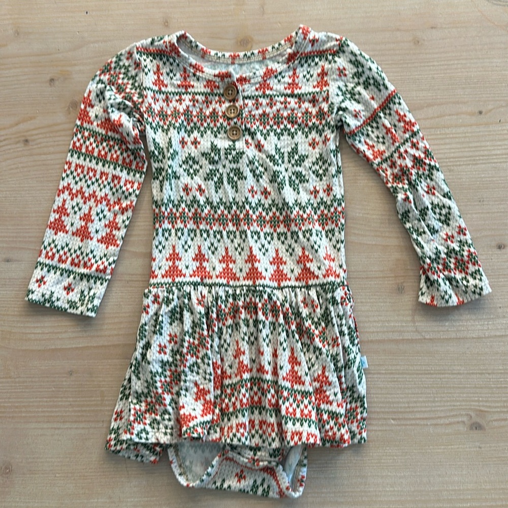 GUC Posh Peanut Twirl Bodysuit 2T
